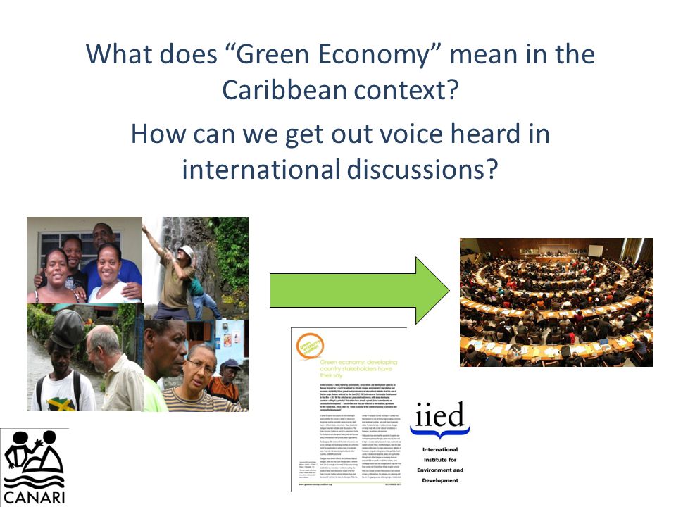 What does Green Economy mean in the Caribbean context.