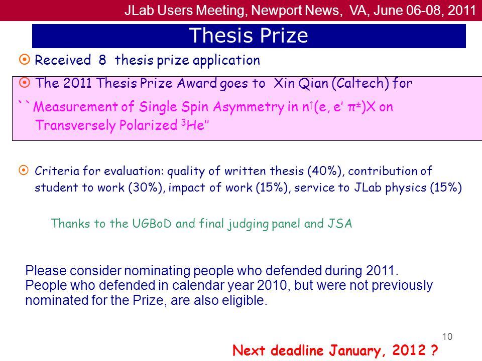 Thesis Committee