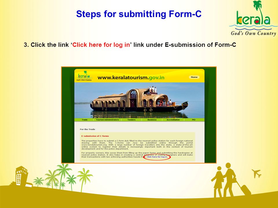 Steps for submitting Form-C 3.