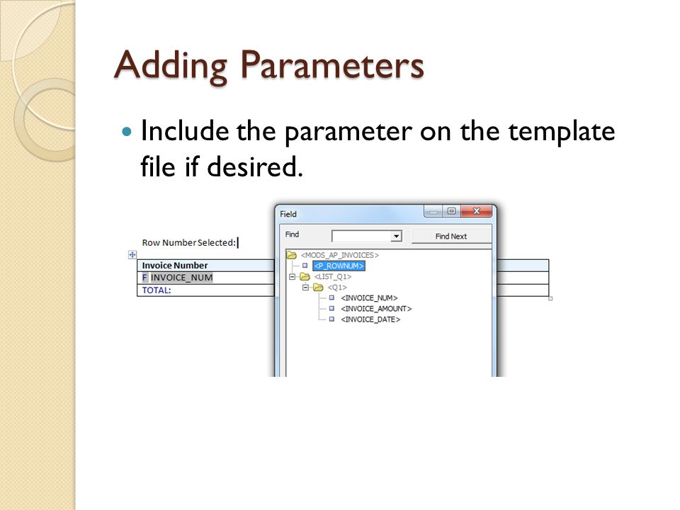 Query Get Concurrent Program Parameters