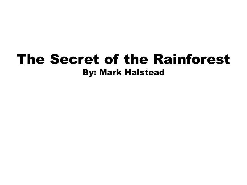 The Secret of the Rainforest By: Mark Halstead