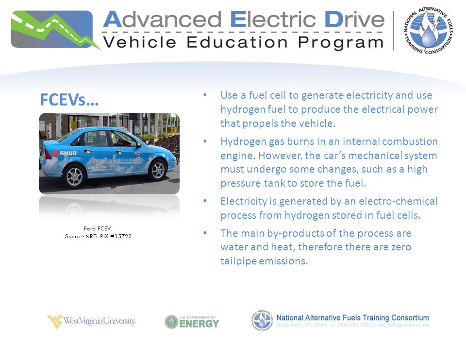 Use a fuel cell to generate electricity and use hydrogen fuel to produce the electrical power that propels the vehicle.