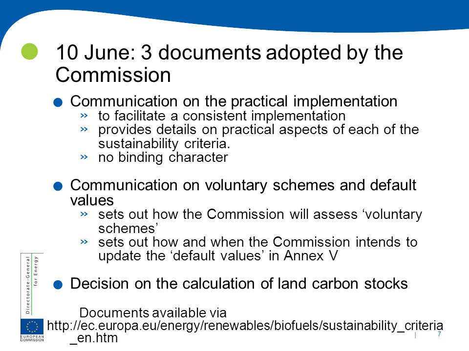| 7 10 June: 3 documents adopted by the Commission.