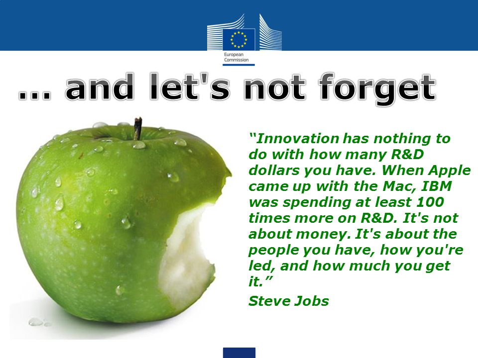 Innovation has nothing to do with how many R&D dollars you have.