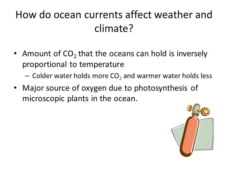 How do ocean currents affect weather and climate.