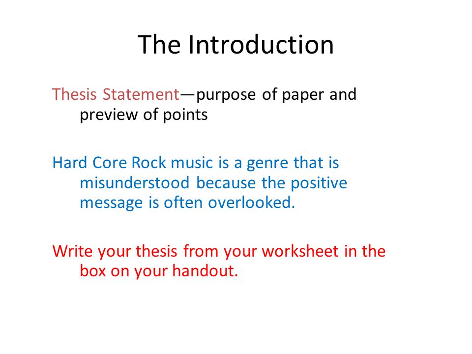 Introduction Thesis