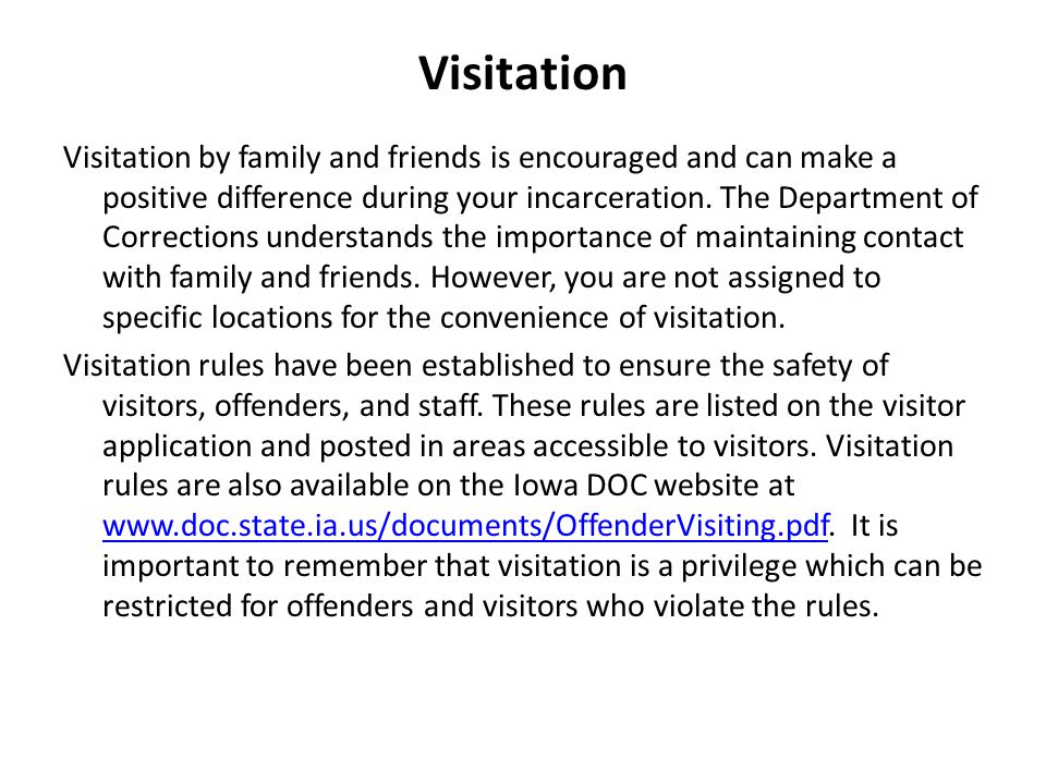 s tate of i owa d epartment of c orrections an introduction to oklahoma department of corrections visitation form