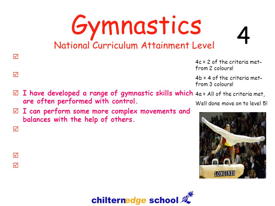 Gymnastics  I can compose a basic sequence and repeat it in the correct order with some fluency.