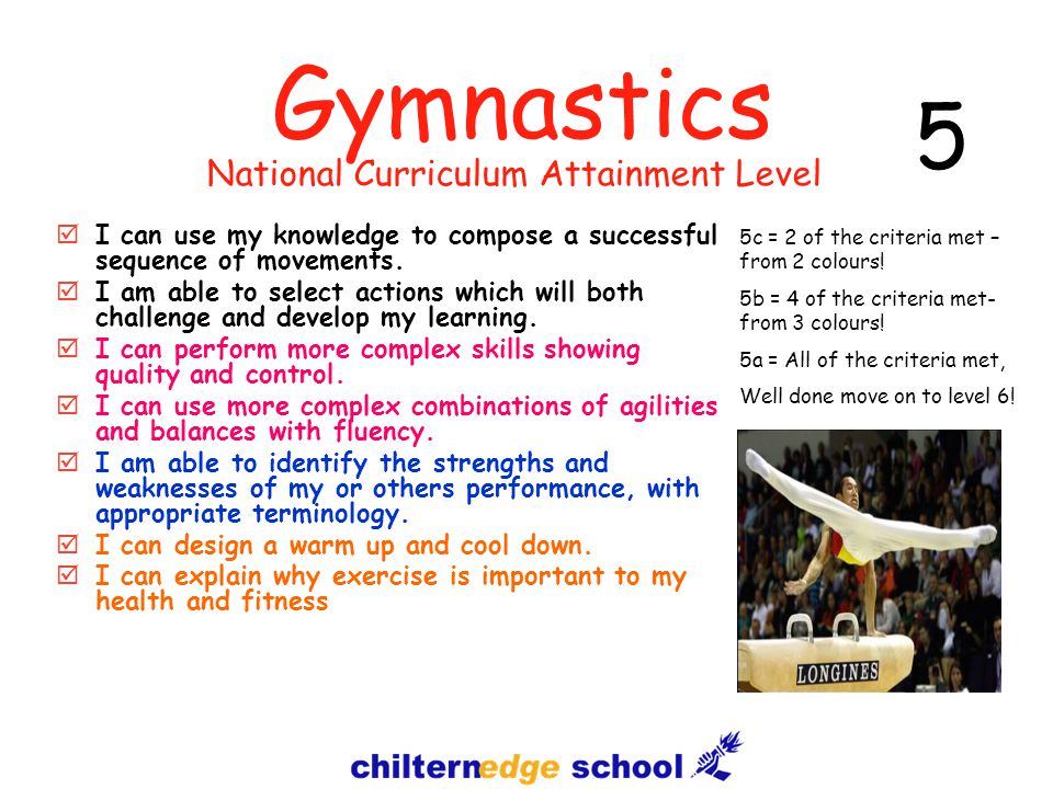 Gymnastics  I can use my knowledge to compose a successful sequence of movements.