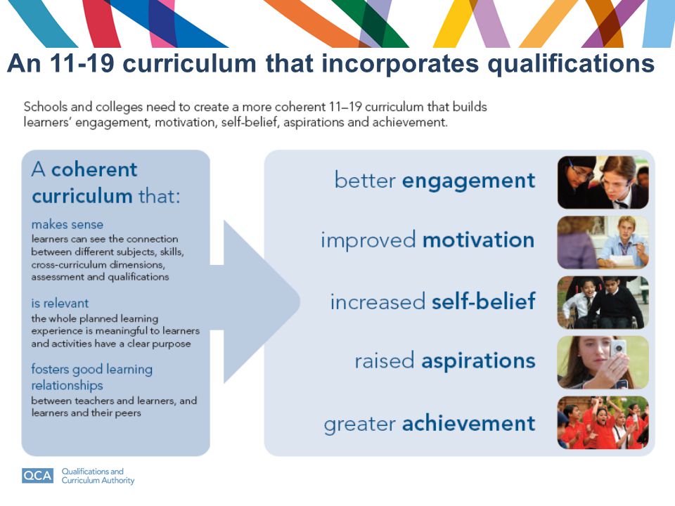 An curriculum that incorporates qualifications