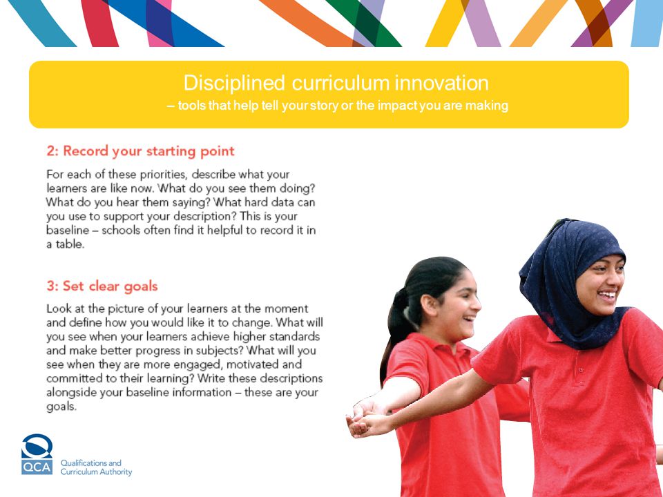 Disciplined curriculum innovation – tools that help tell your story or the impact you are making