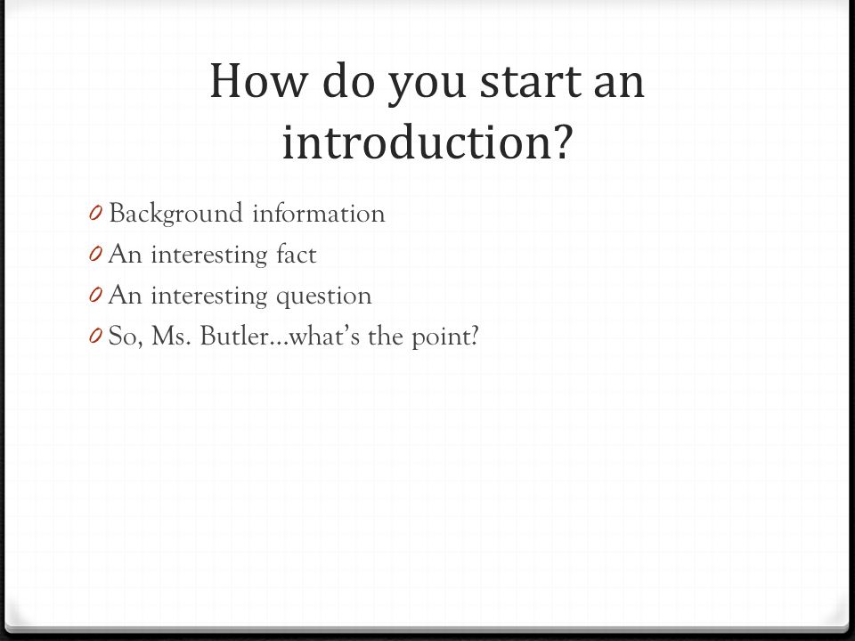 Successful Learning: Writing an Introduction for an Essay