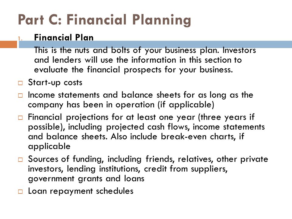 What Do You Include In A Business Plan