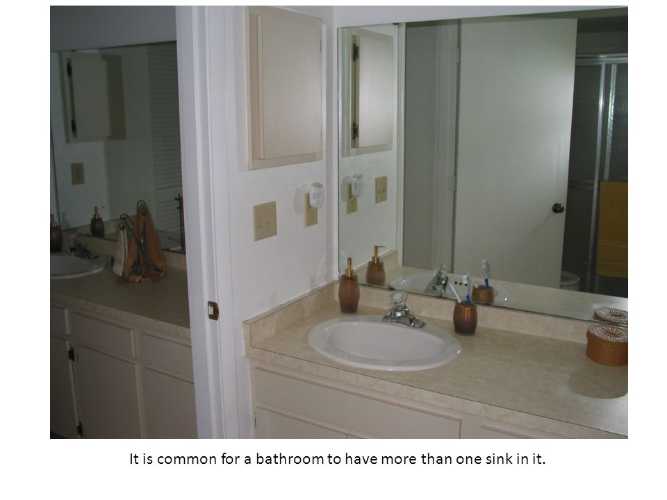 It is common for a bathroom to have more than one sink in it.