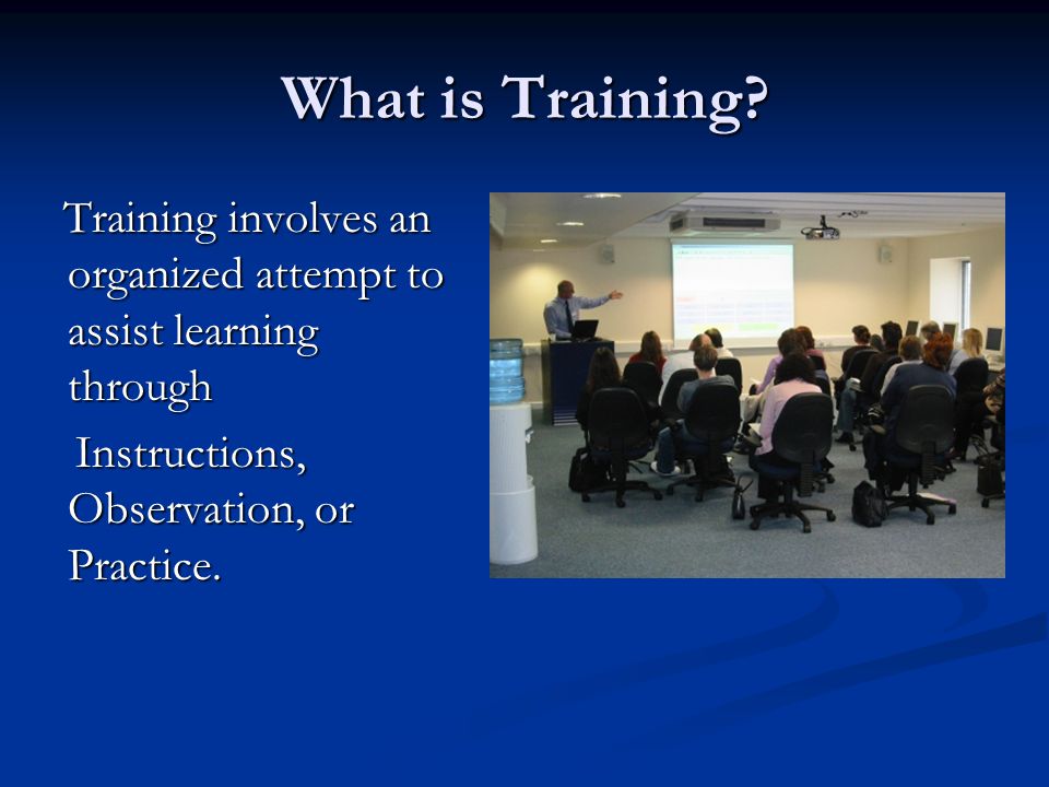 What is Training.