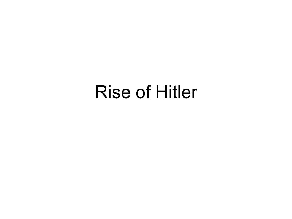 Rise of hitler essay questions