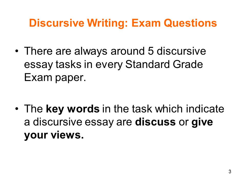 Discursive Essays Examples