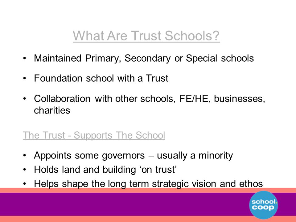 What Are Trust Schools.
