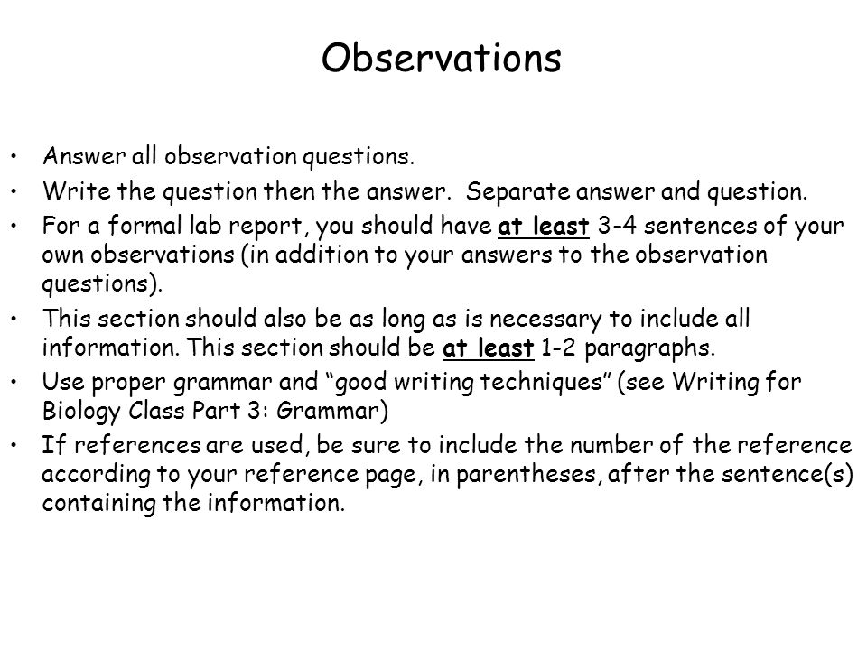 Writing A Conclusion For A Report