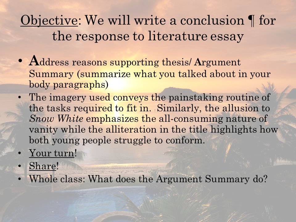 Writing Summary Essay