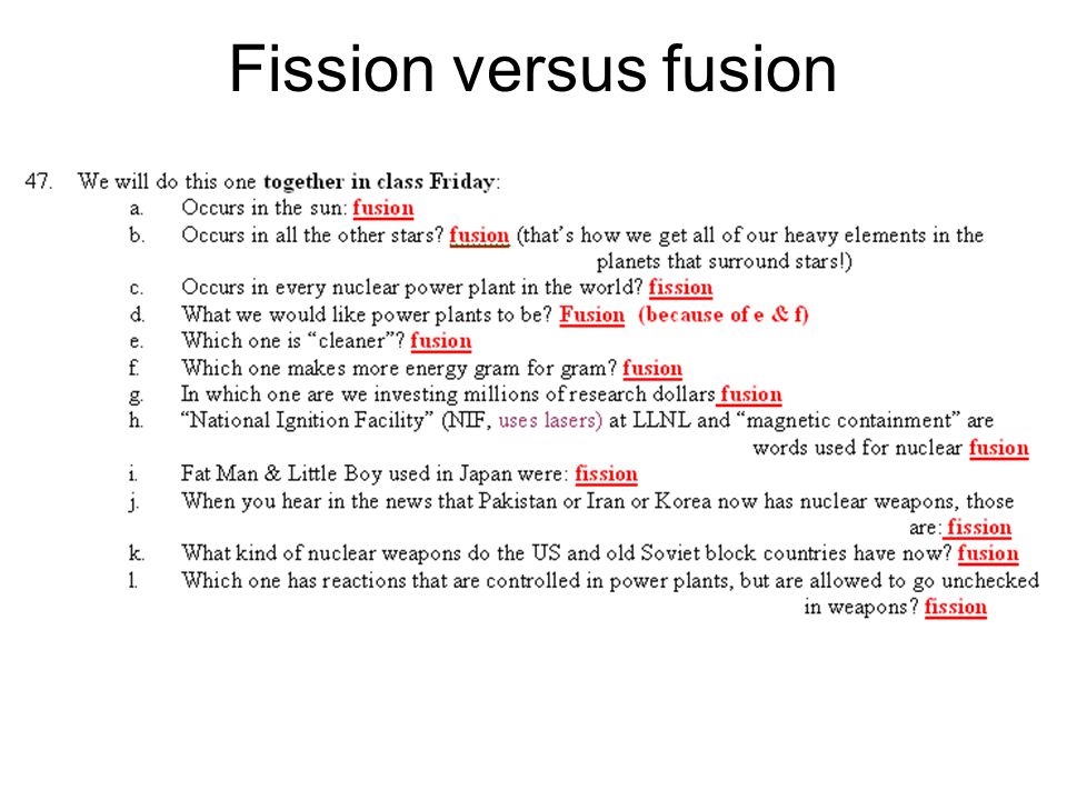 Worksheets Fission And Fusion Worksheet tues thurs may srs final parts 1 2 jrs star fission versus fusion