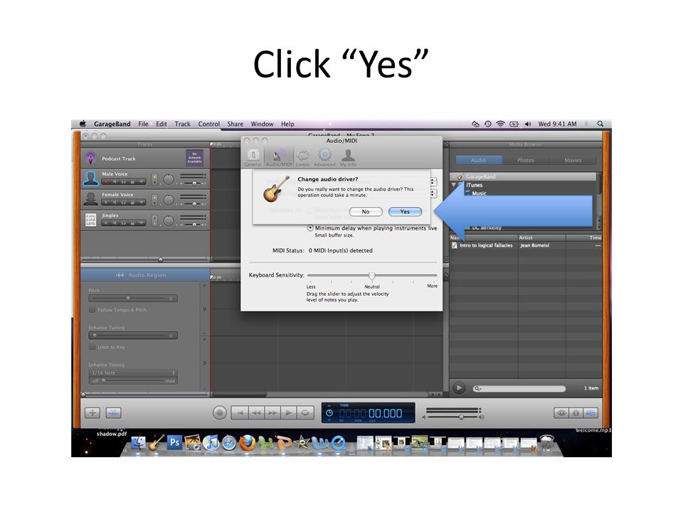 Click Yes