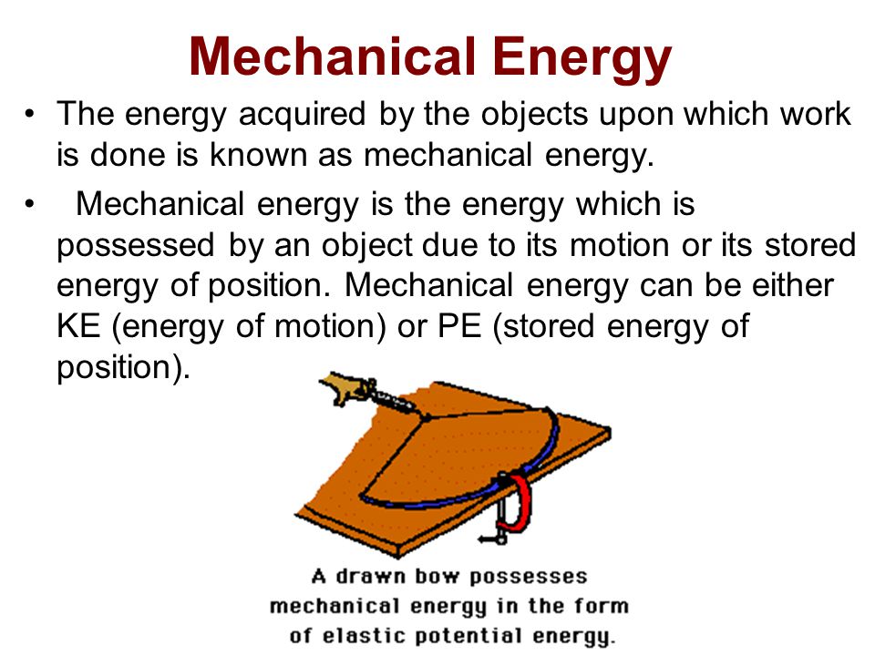 what is mechanical energy