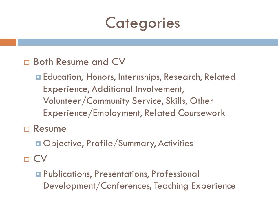 cv for research internship