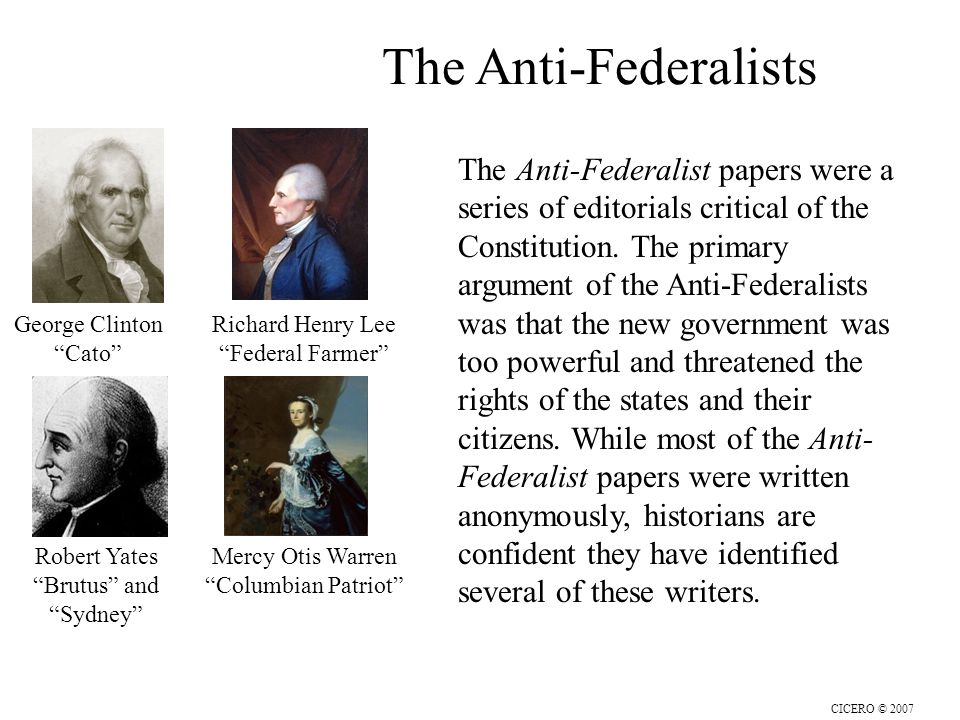 Federalists Essays
