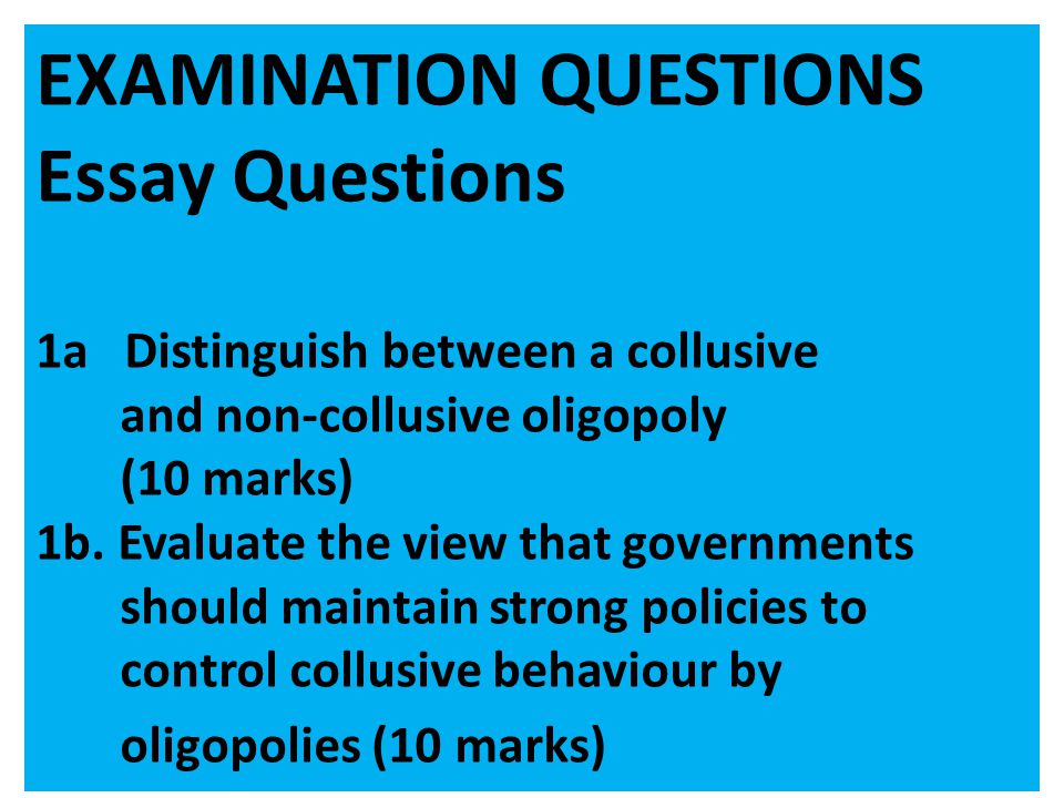 Essays View All Oligopoly Essays