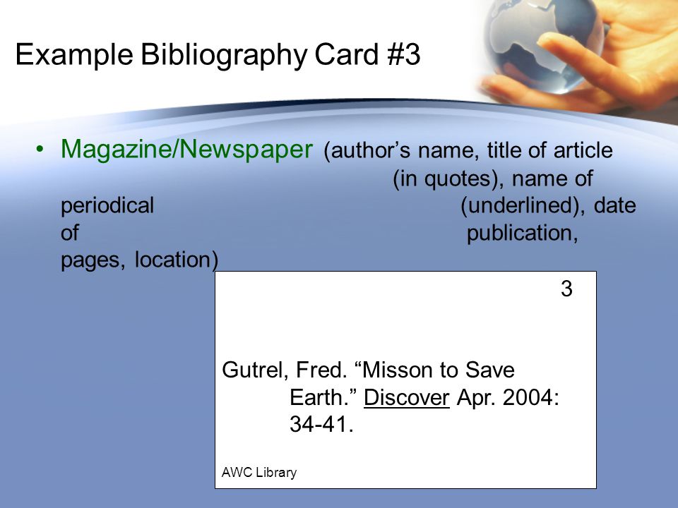 Notecard For Research Paper