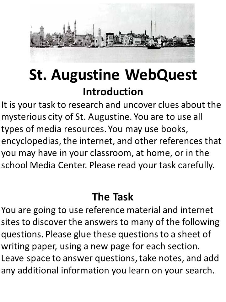 Research Paper Webquest