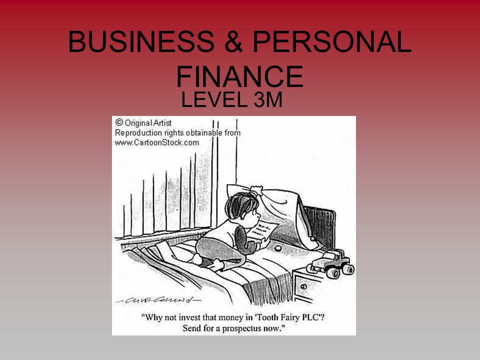 personal cashflow management