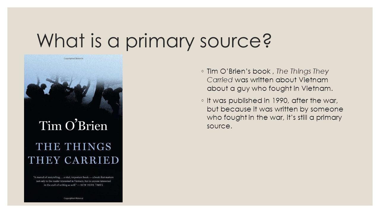 What is a primary source.