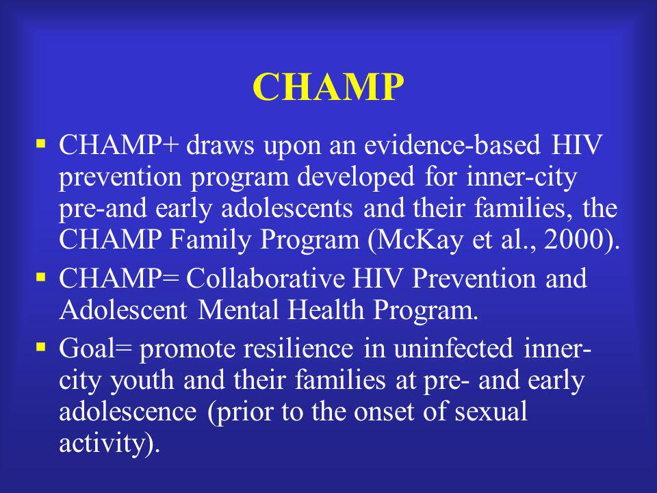 Inner City Youth Mental Health Program