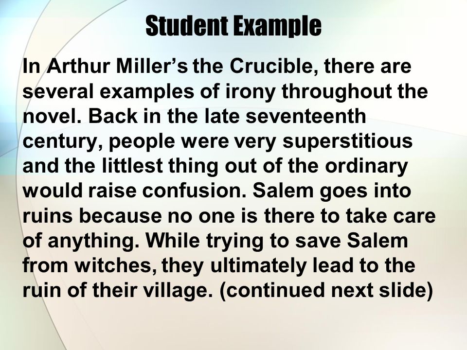 The Crucible Persuasive Essay