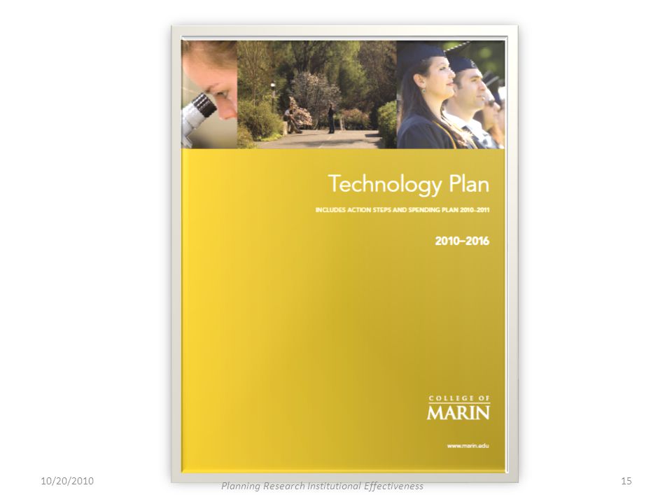 Technology Plan 10/20/ Planning Research Institutional Effectiveness