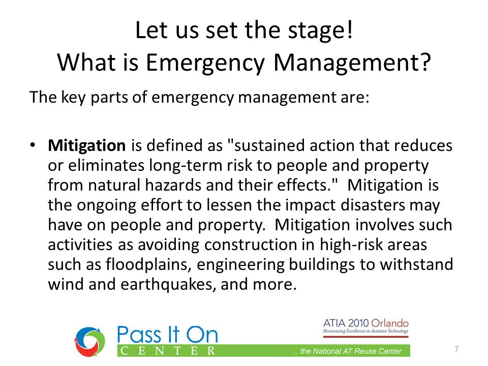 Let us set the stage. What is Emergency Management.