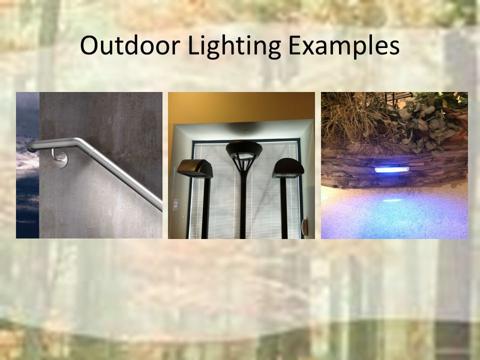 Outdoor Lighting Examples