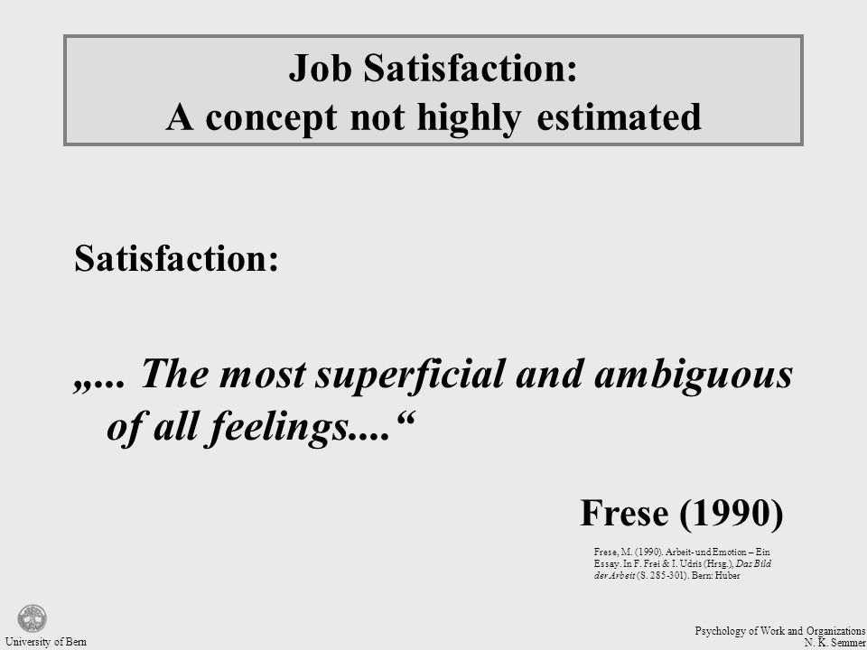 essay on job satisfaction