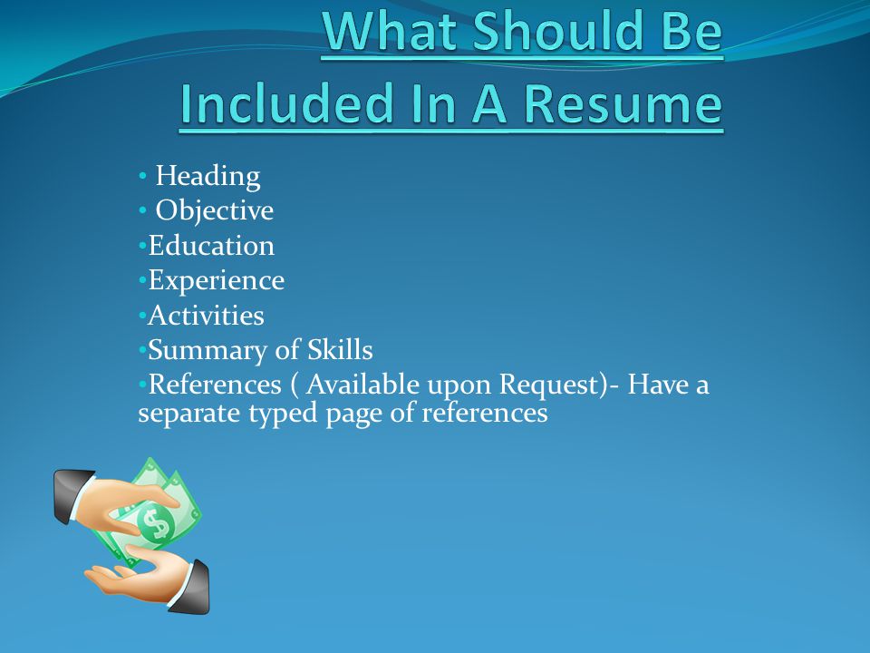 summary of skills and experience