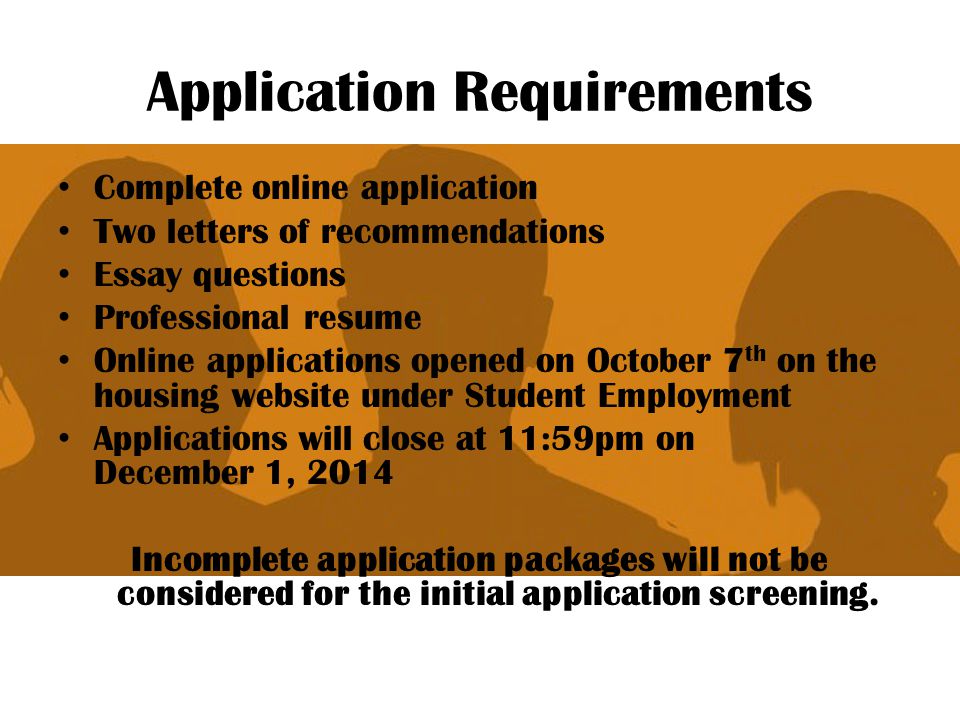 Resident Assistant Essay