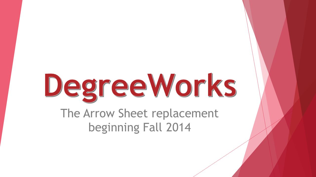 The Arrow Sheet replacement beginning Fall 2014