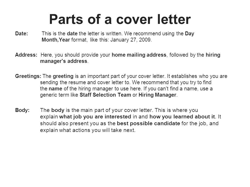 Greeting On Cover Letter from images.slideplayer.com