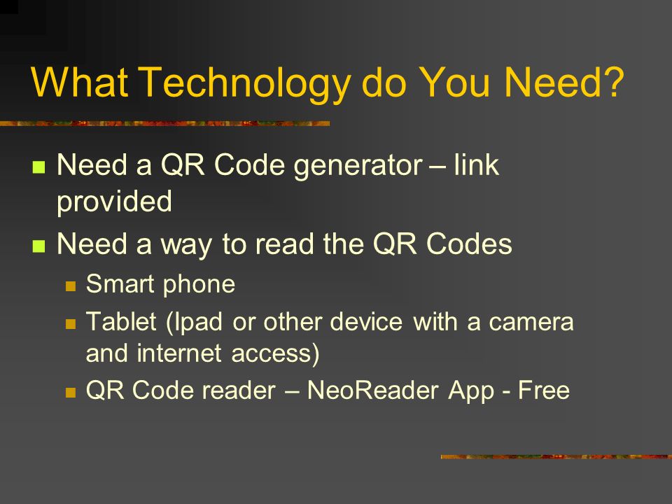 What Technology do You Need.