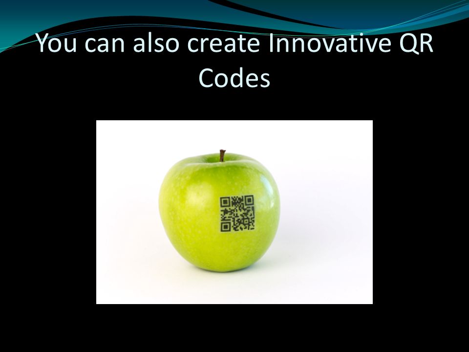 You can also create Innovative QR Codes