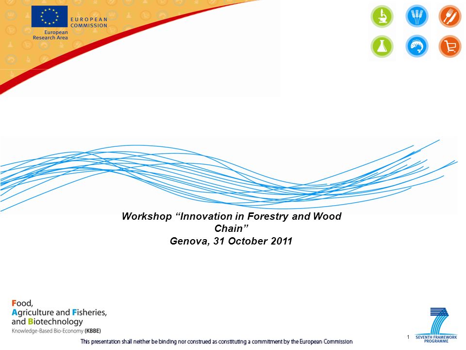 1 Workshop Innovation in Forestry and Wood Chain Genova, 31 October 2011