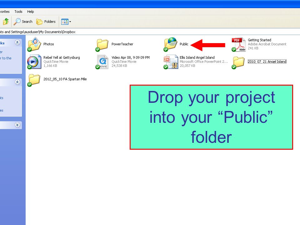 Drop your project into your Public folder