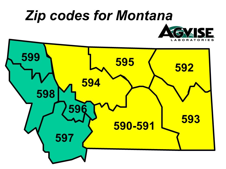 Zip codes for Montana