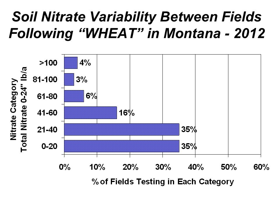 Soil Nitrate Variability Between Fields Following WHEAT in Montana